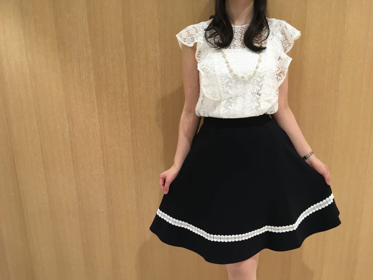 アベニールエトワール クチュール レーススカート m-i-d e-shopping