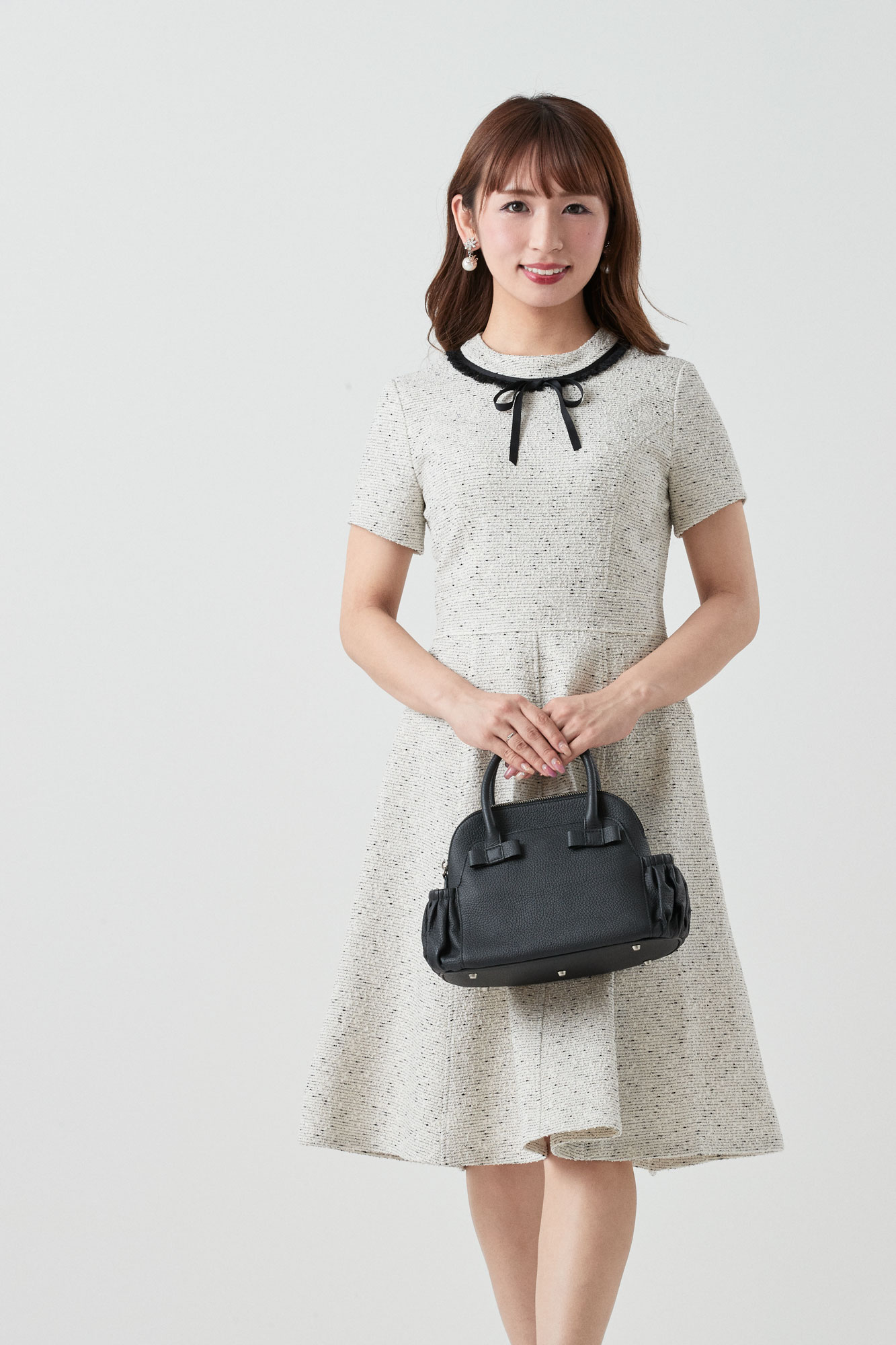 GOLDEN WEEK SPECIAL SALE / ネックリボンツイードワンピース