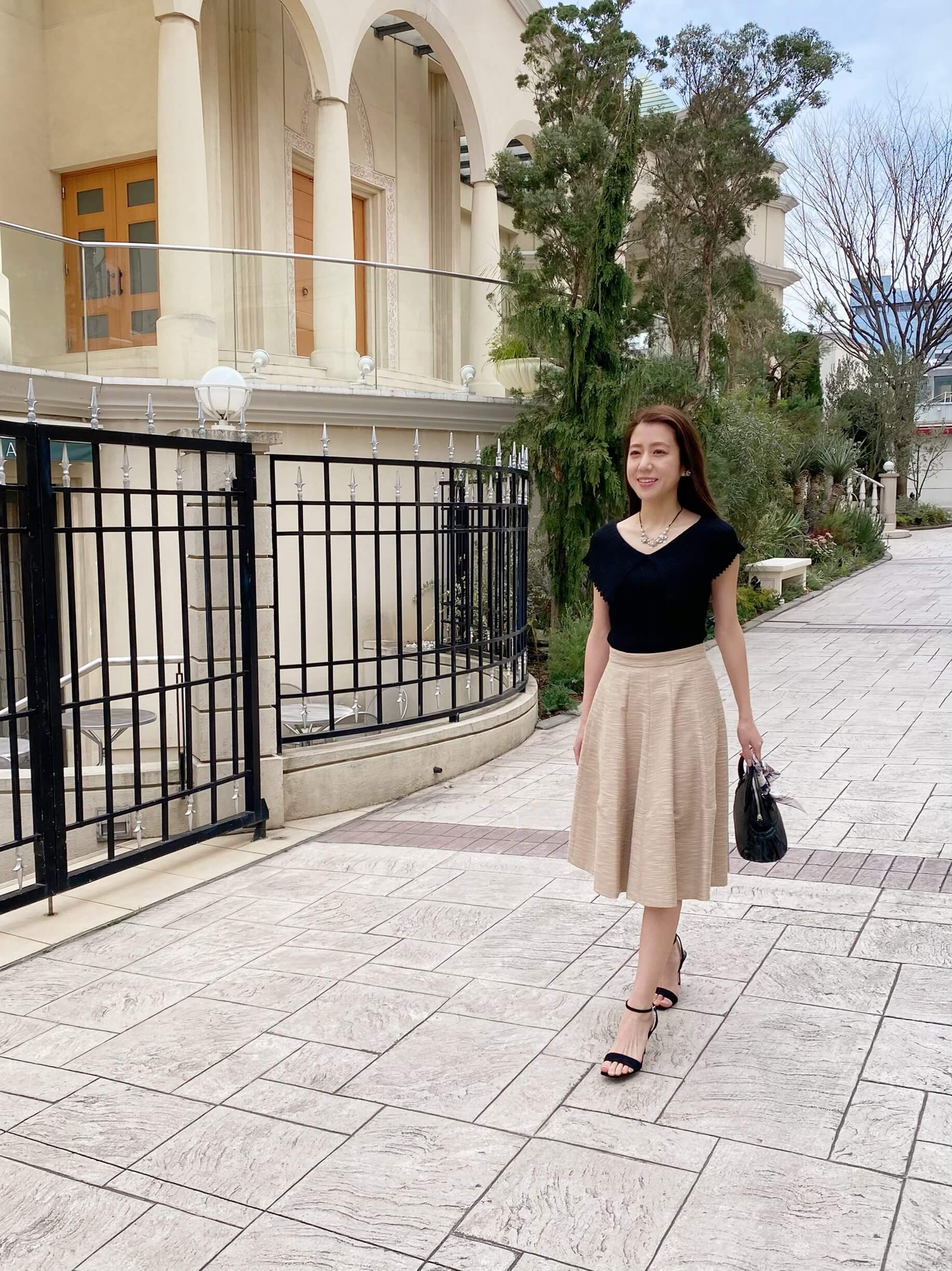 ADVANCED SUMMER SALE / ジャガードフレアスカート | m-i-d