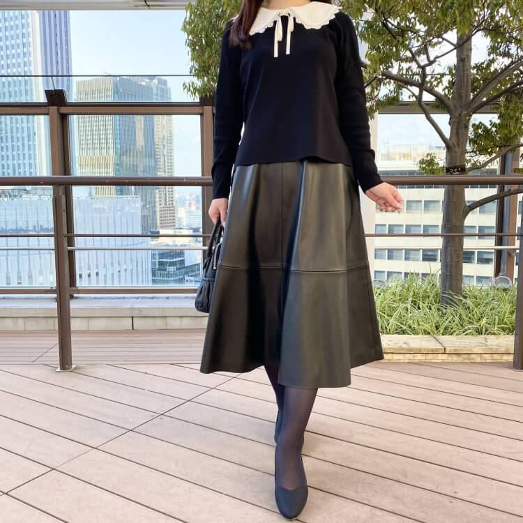 新作♡1点でお値段超え◎エレガントスタイル　大人綺麗めレディース服コーデ売り 大人可愛い“襟付きニット”で叶えるエレガントスタイル♡＠阪急