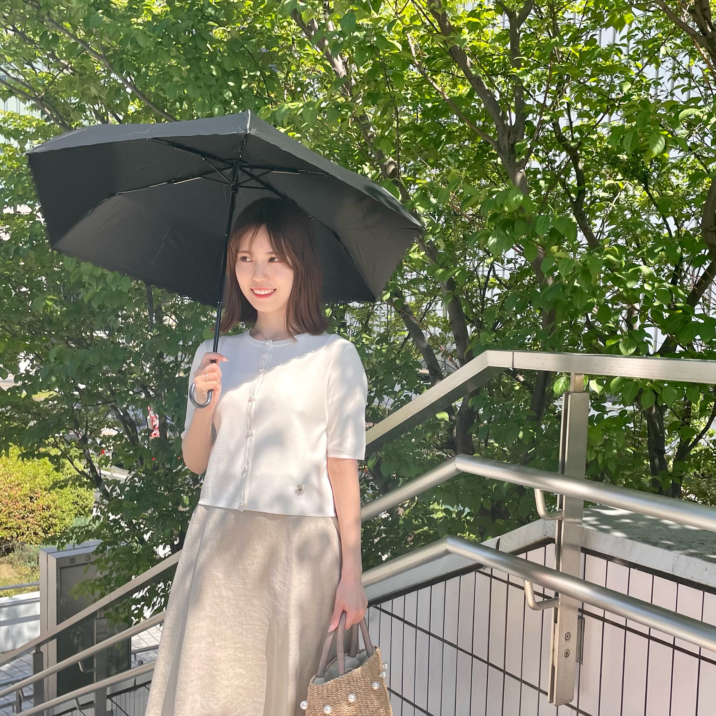 365日コーディネート / 真夏日は、爽やかワントーンで纏めた