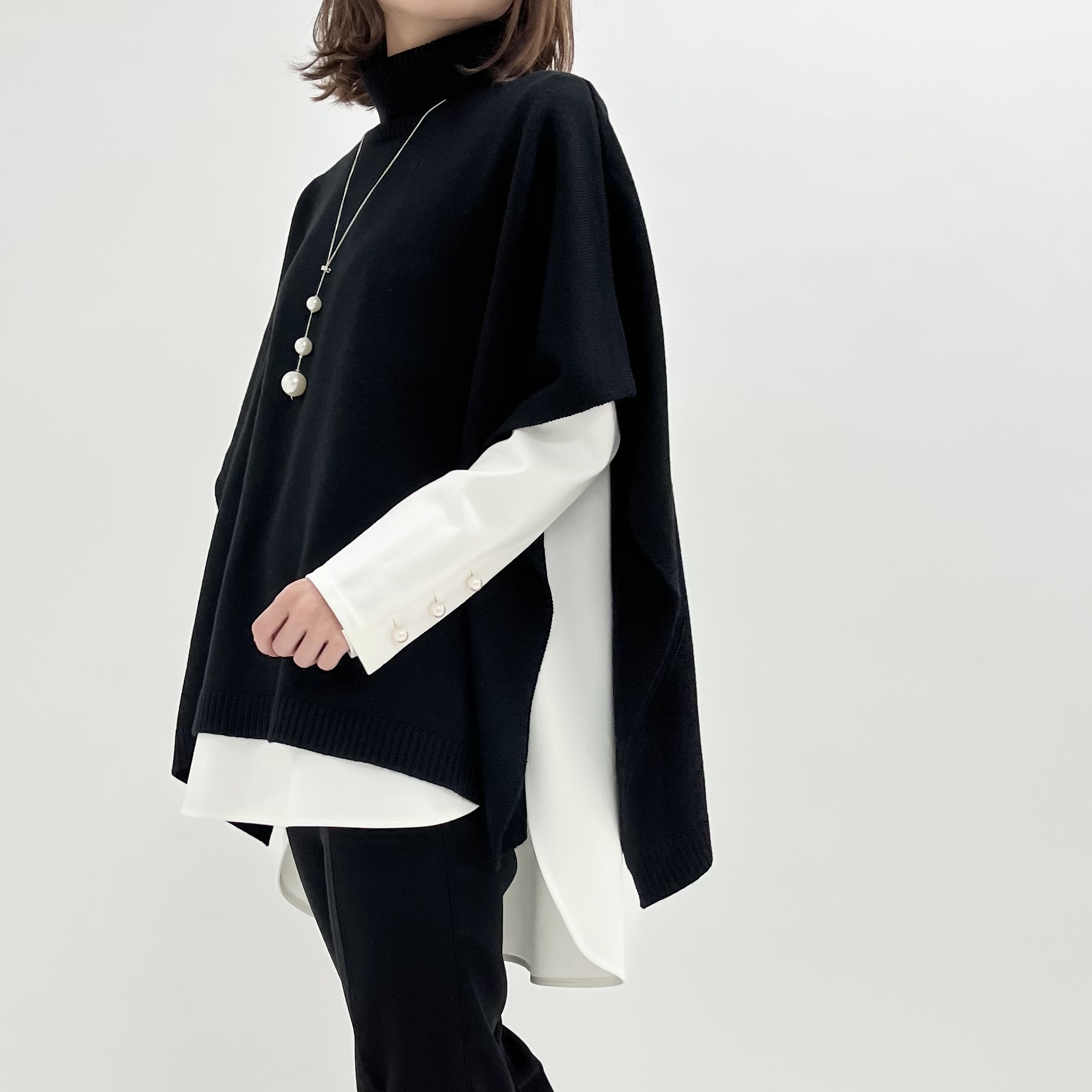 BELPER NY ニットポンチョ BELPER NY ニットポンチョ