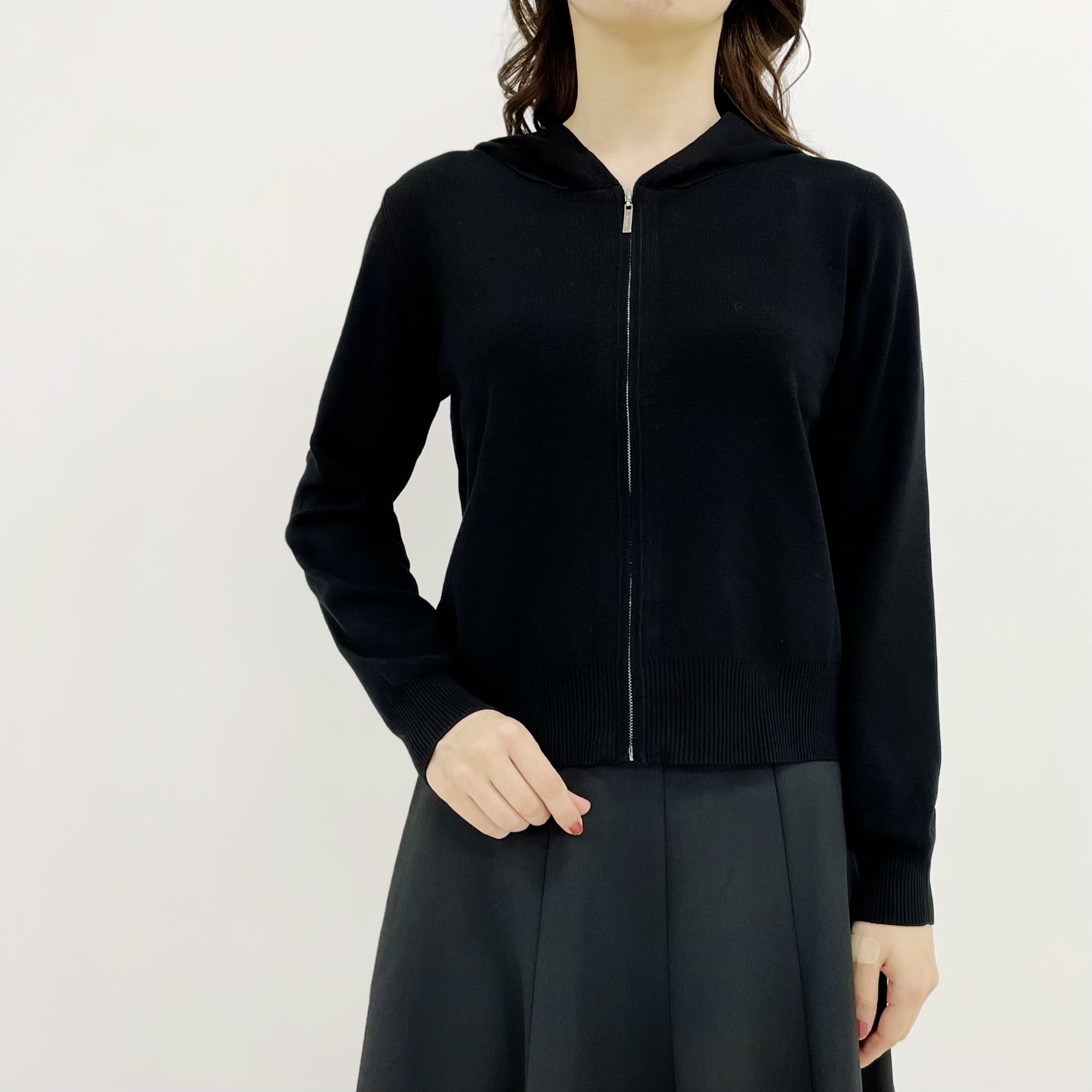 アベニールエトワール　ニットパーカー　ブラック　美品 新作入荷情報〈ベーシックニットパーカー〉 | m-i-d | AVENIRETOILE