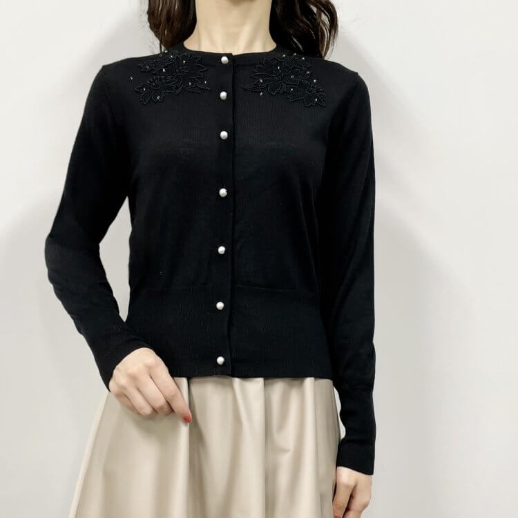 新作入荷情報〈ビジューレースニットカーディガン〉 | m-i-d