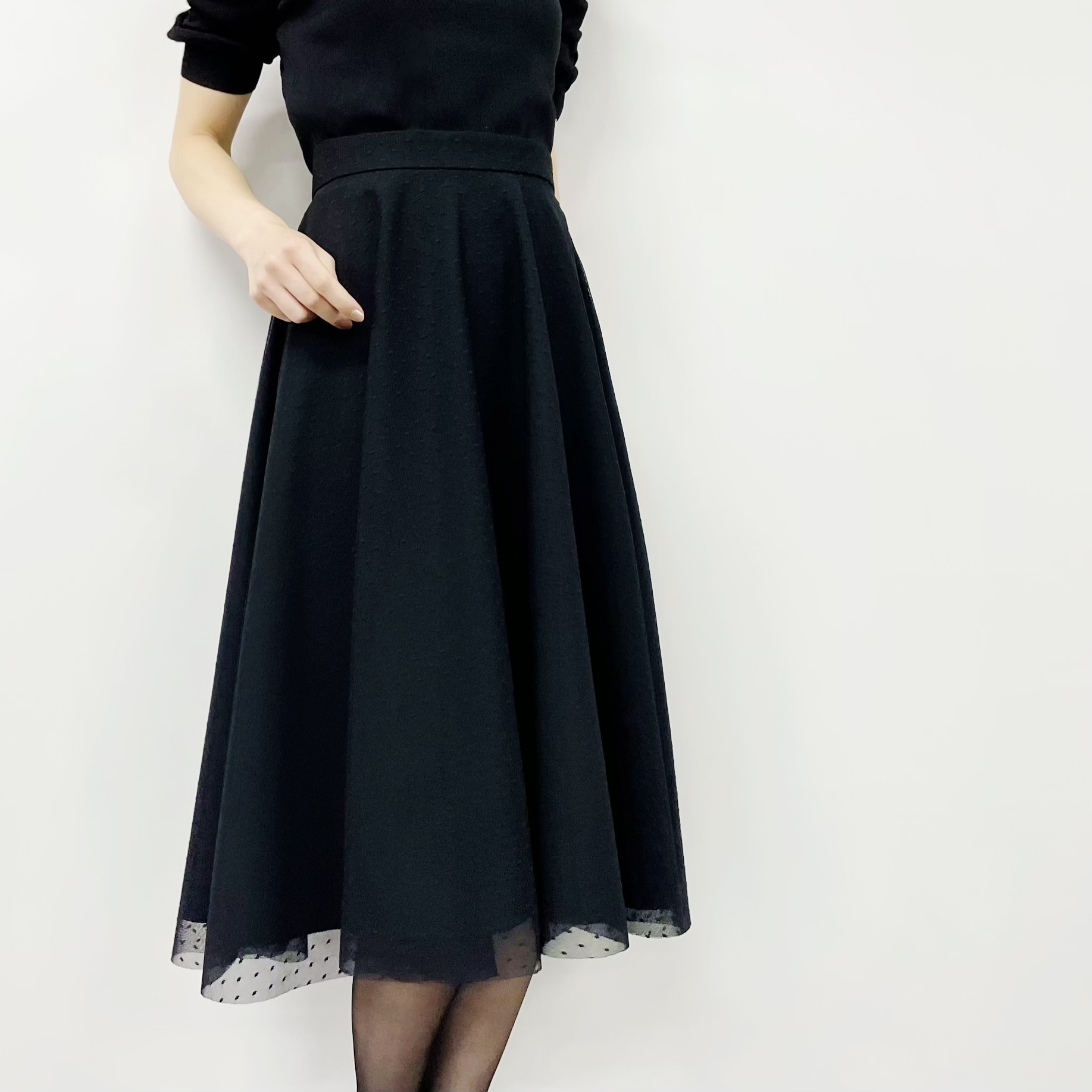 新作入荷情報〈ドットチュールフレアスカート〉 | m-i-d