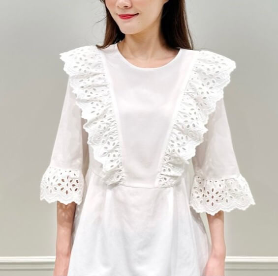 売れ筋商品お見逃しなく SUMMER SALE】/ 刺繍レースブラウスコーデ♡ | m-i-d トップス