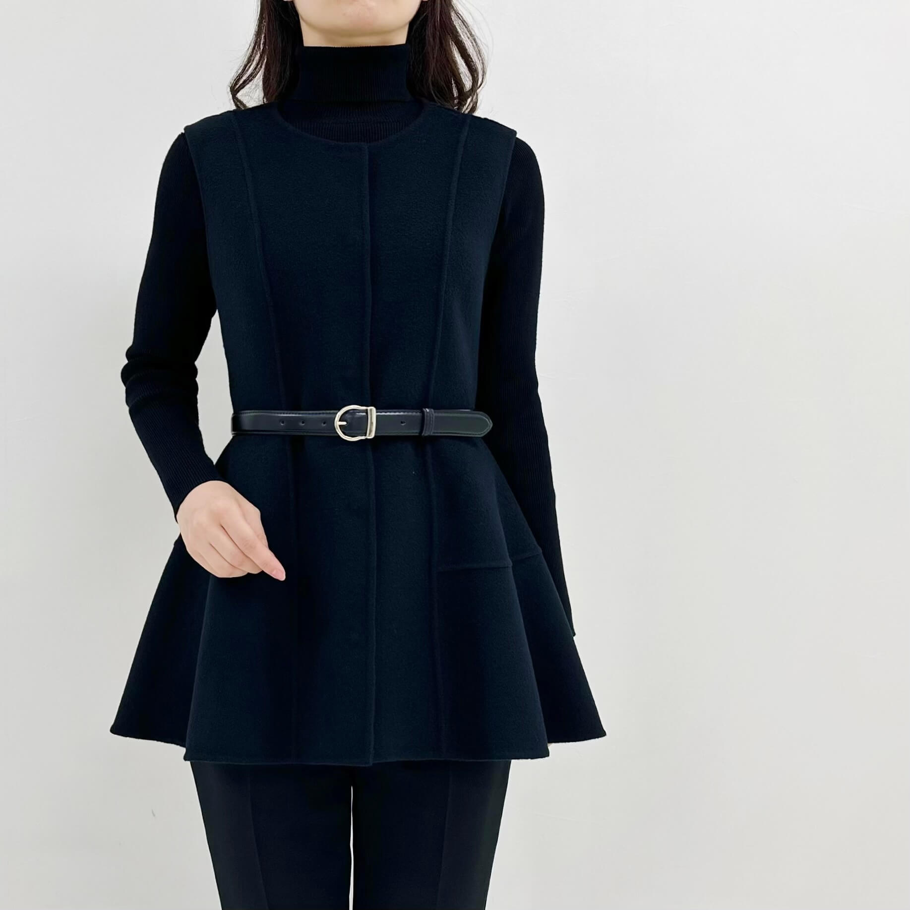 アベニールエストワール　ジレ 新作入荷情報〈ノーカラーベルテッドジレ〉 | m-i-d | AVENIRETOILE