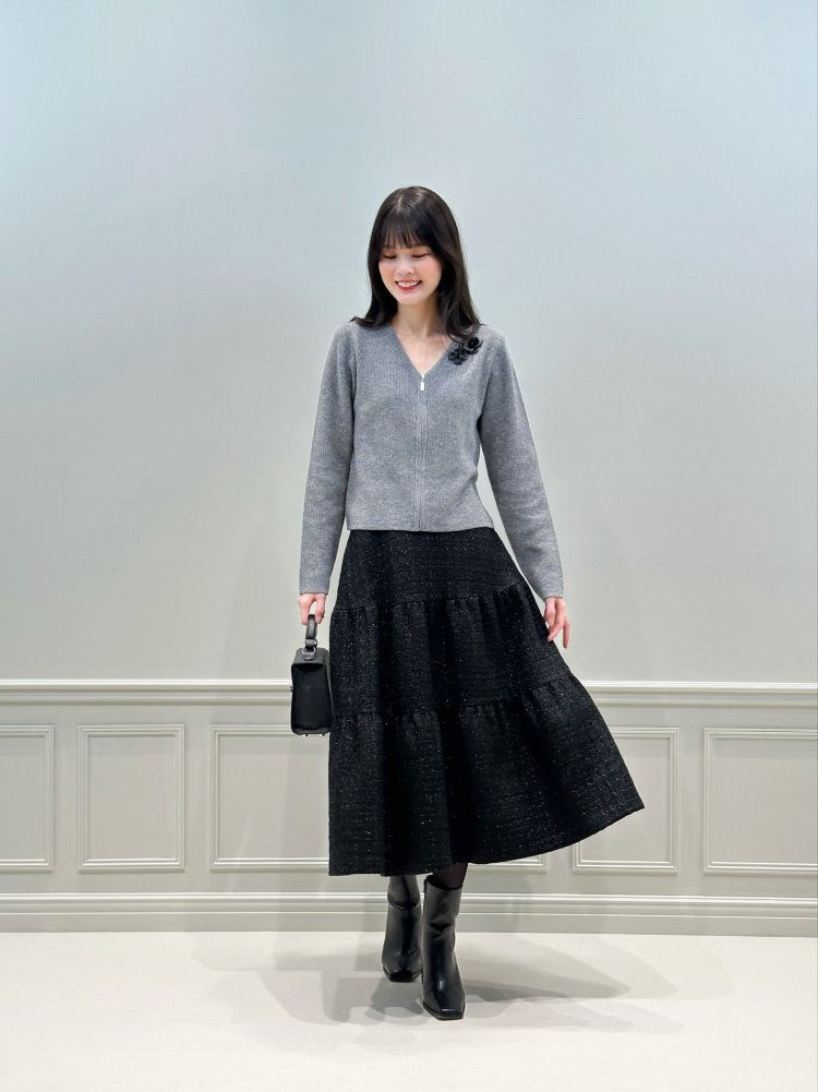 好感度No.1♡品とあたたかさの両立”ツイードスカート”で冬の装い