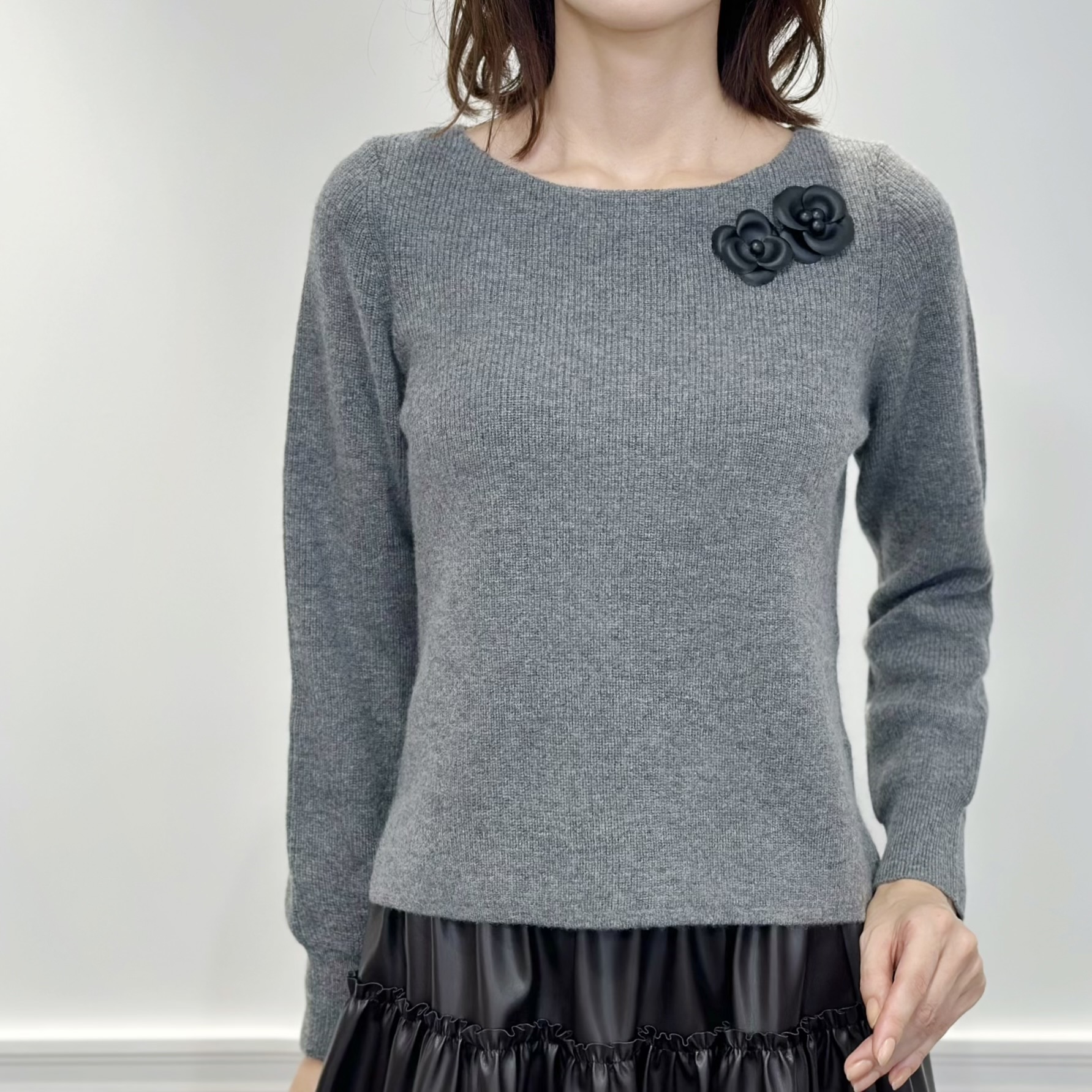 新作入荷情報〈ウールカシミヤフラワーモチーフニット〉 | m-i-d