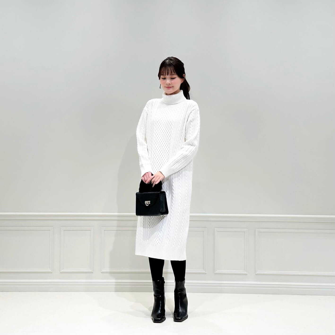 未使用タグ付☆Miss edi Collection ニットプルオーバー白 ニット｜ミスエディコレクション(Miss edi Collection）｜小泉アパレル