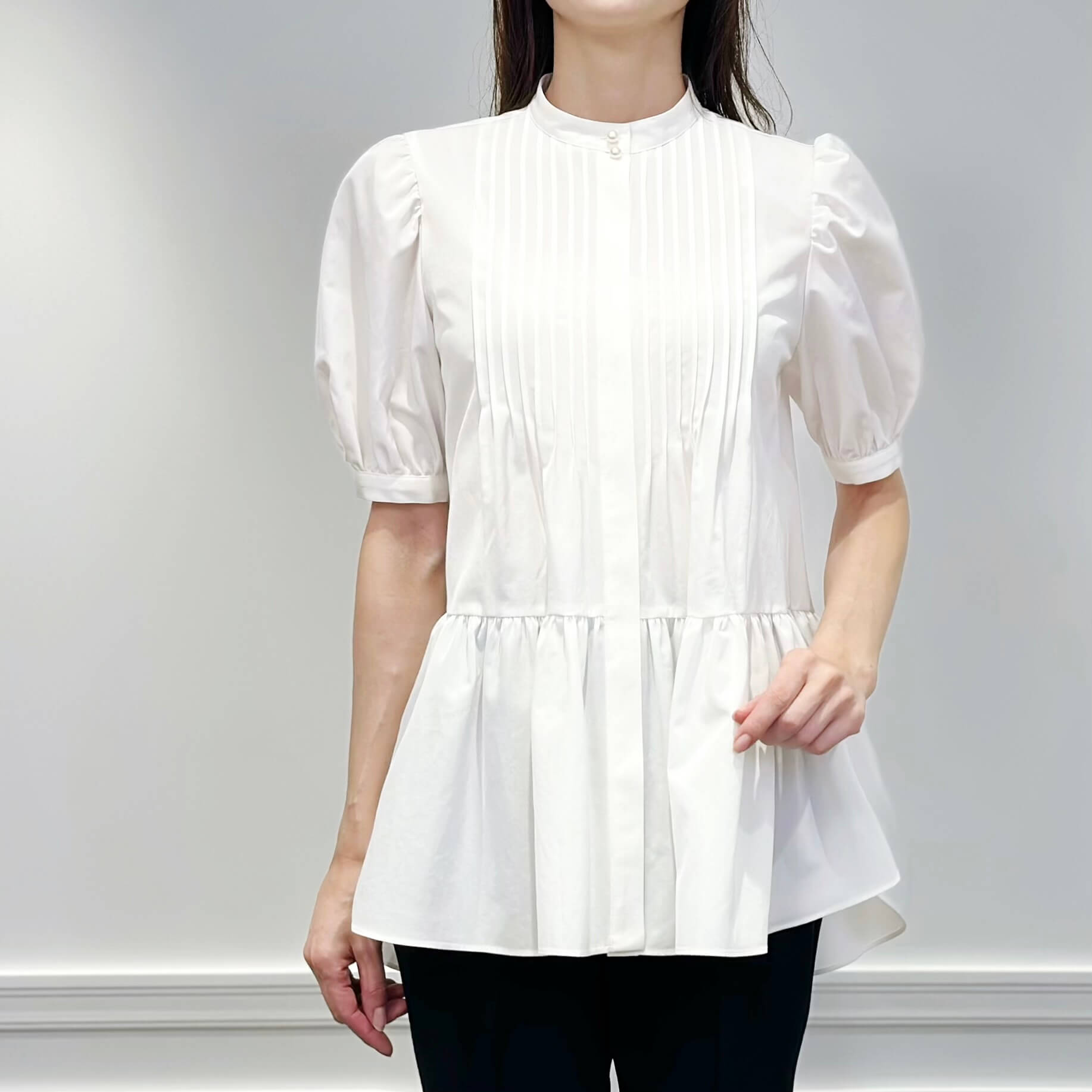 新作入荷情報〈パフスリーブピンタックペプラムブラウス〉 | m-i-d