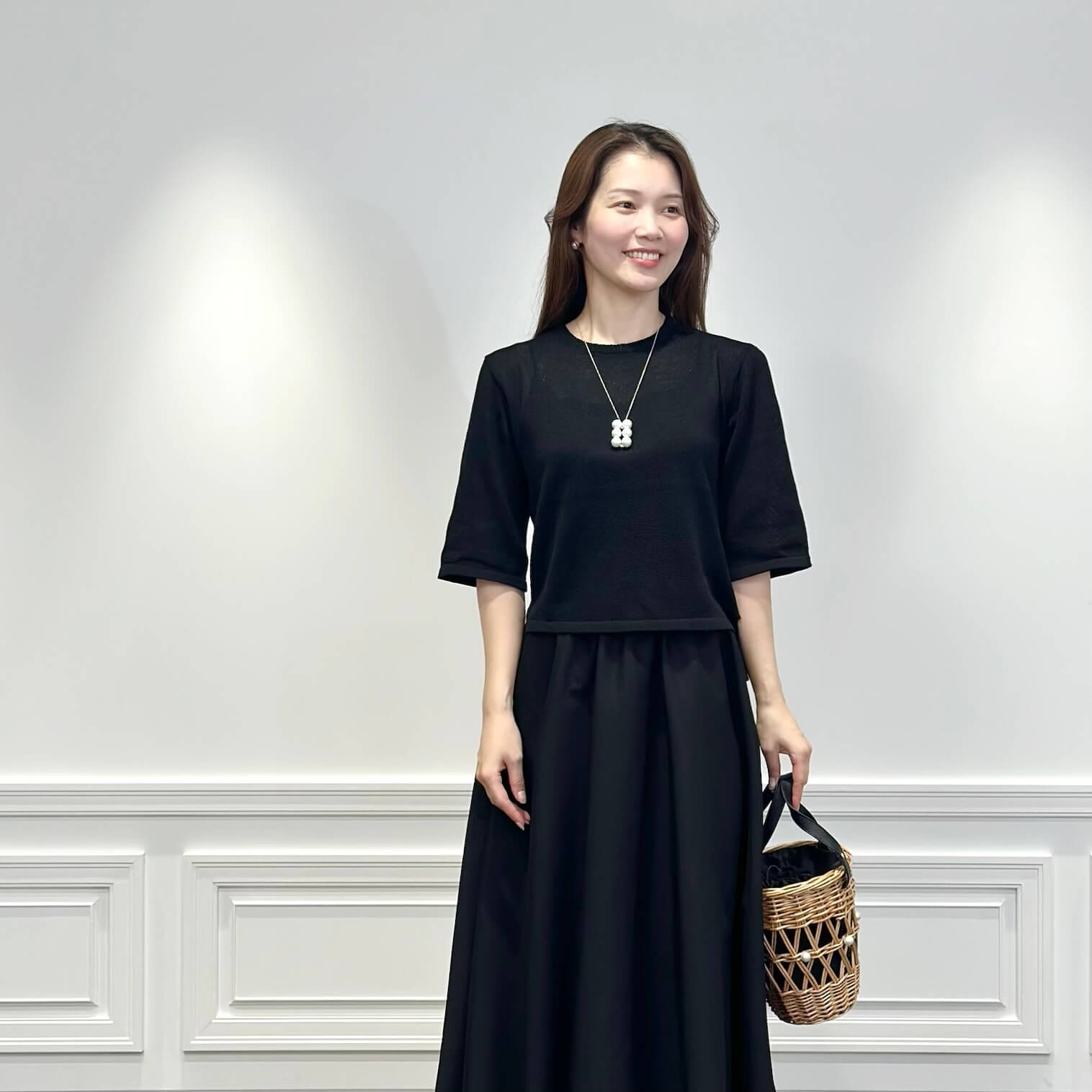 インスタライブ着用】優雅さと涼しさを兼ね備えた、大人のためのオール