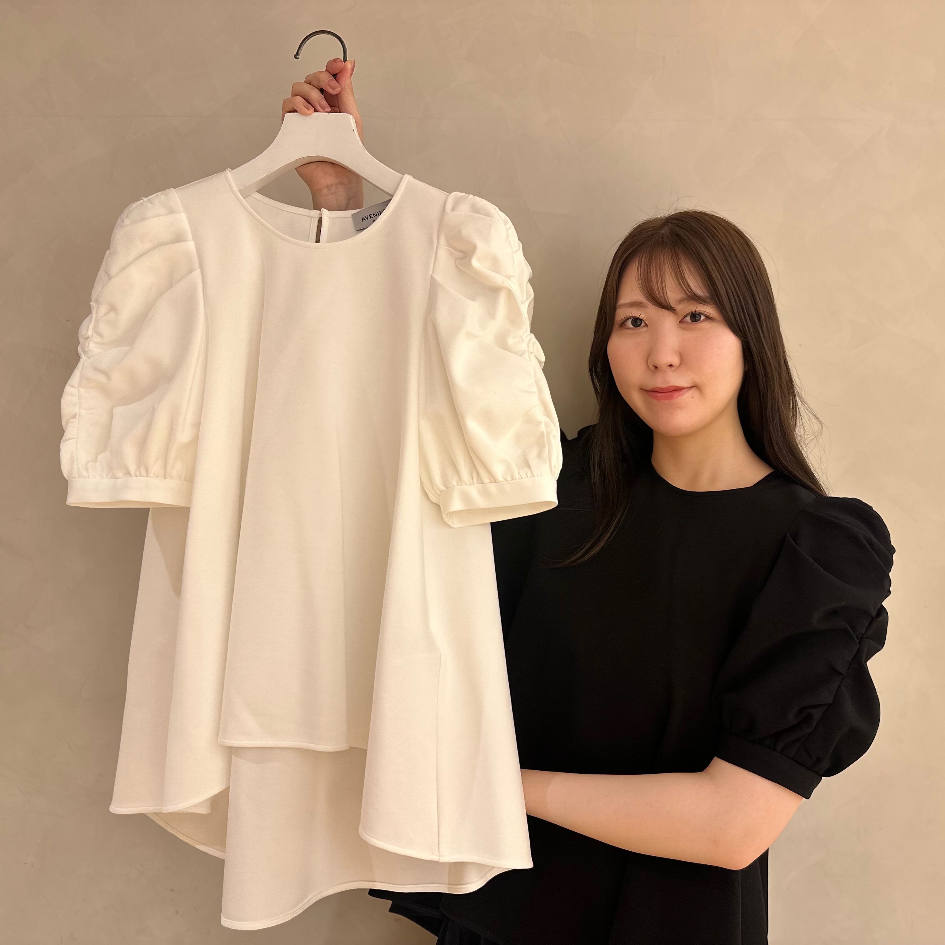 今週末の要CHECKアイテム！/シャーリングパフスリーブフレア