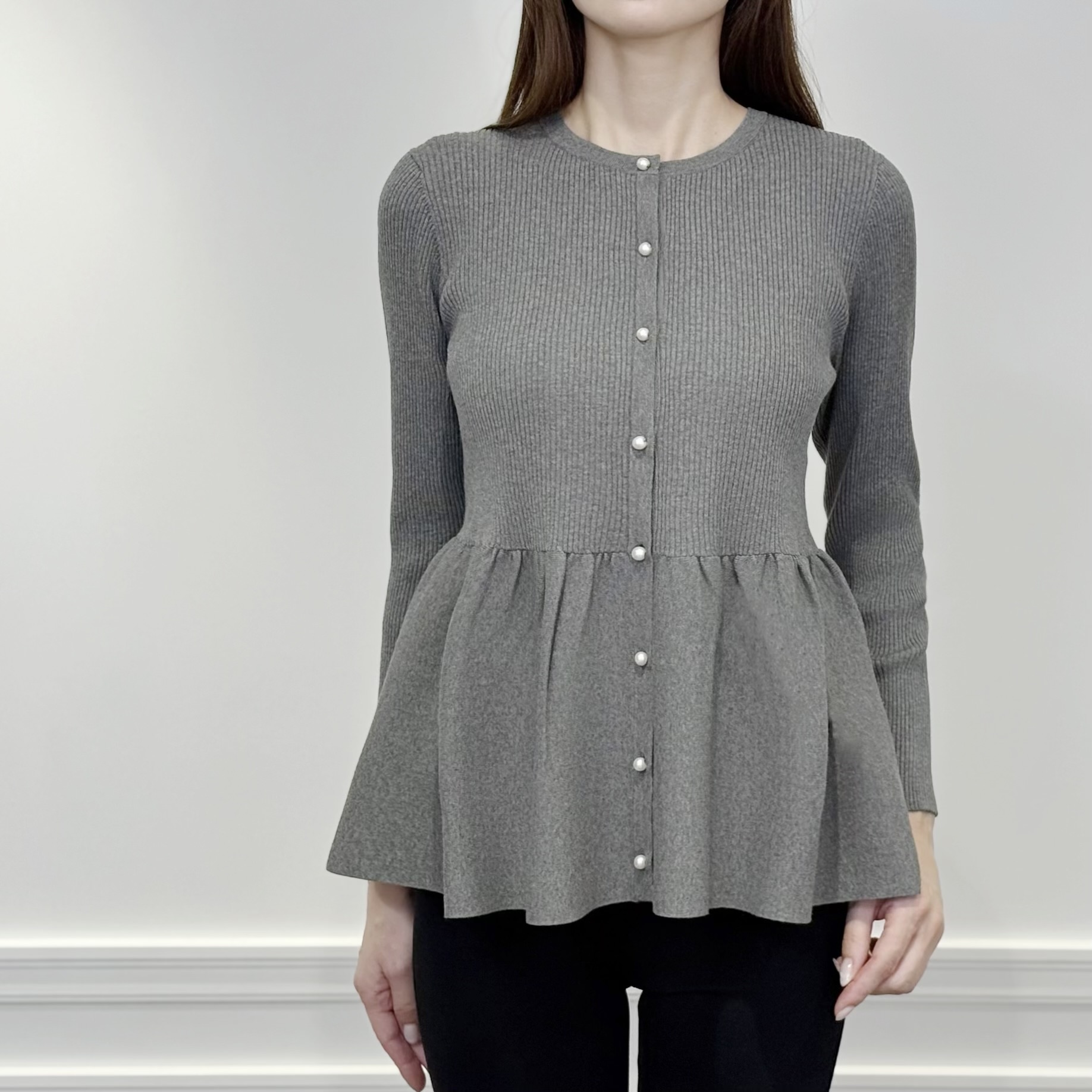 M-PREMIER エムプルミエ フリルニット 36／アベニールエトワール 재팬비즈 메루카리 - M-PREMIER エムプルミエ フリルニット 36