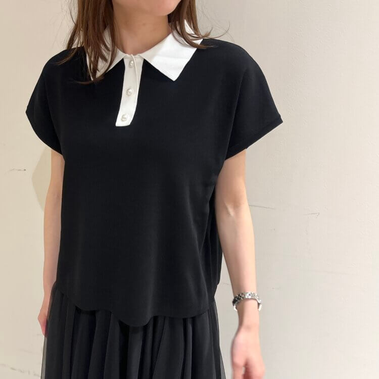 新作入荷情報〈ダブルクロスタックスリーブフレアブラウス〉 | m-i-d