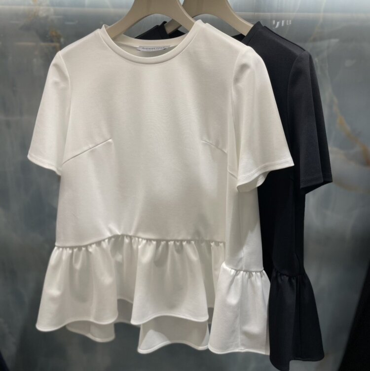 新色入荷情報〈パールボタンリボンタイブラウス〉 | m-i-d
