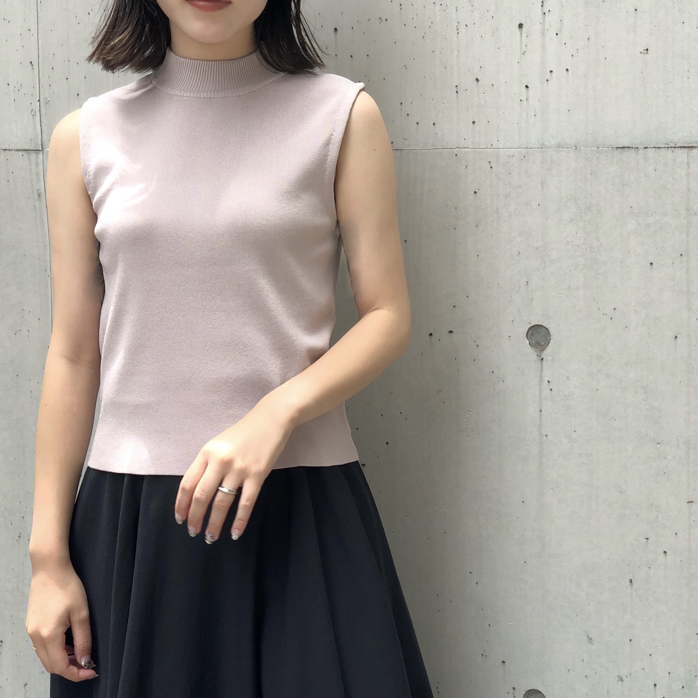 NEW COLOR入荷】ラウンドヘムハイネックニットプルオーバー