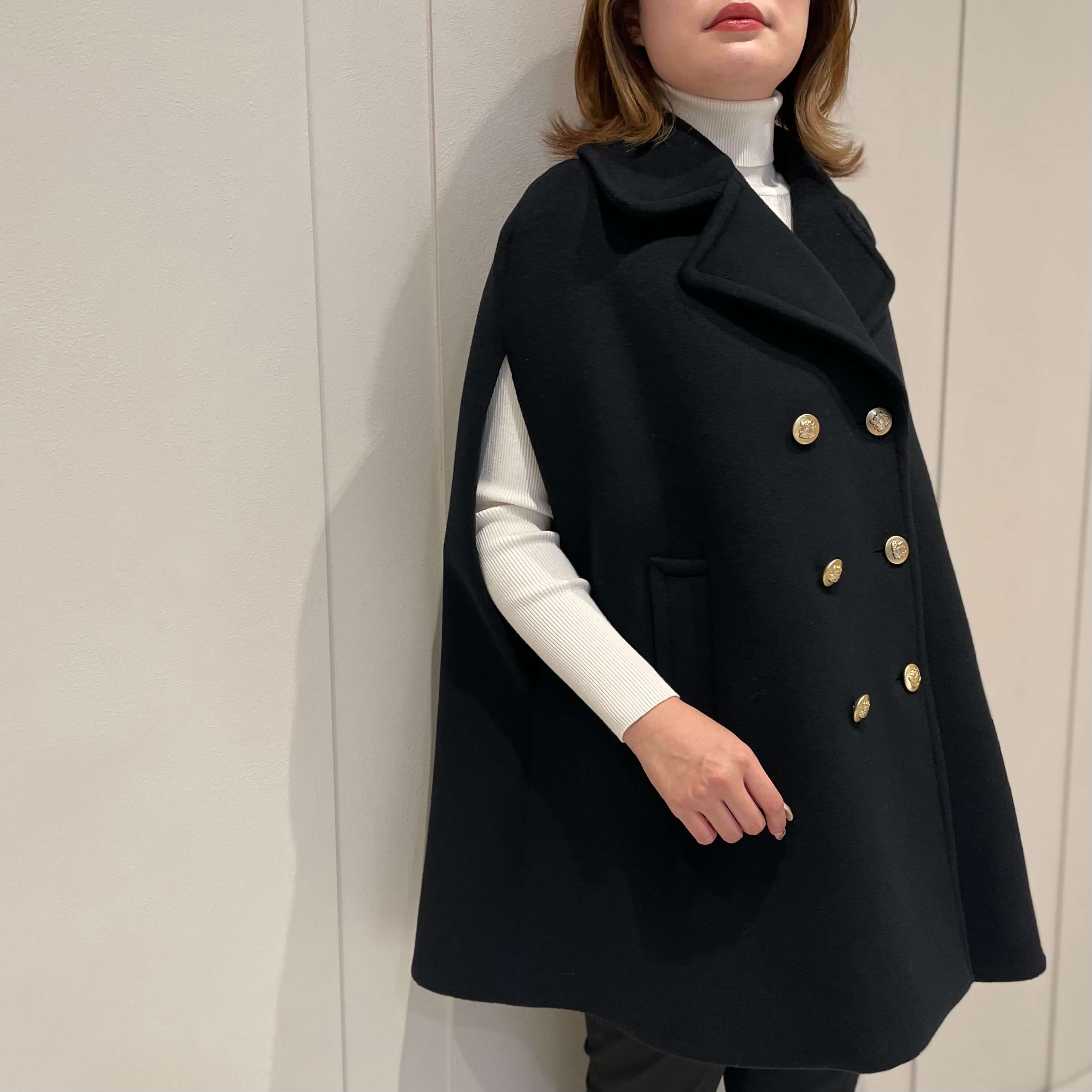 BLENHEIM ブレンヘイム　ダブルビーバーショートコート 冬らしいおしゃれを楽しめる！〝ダブルビーバーショートコート