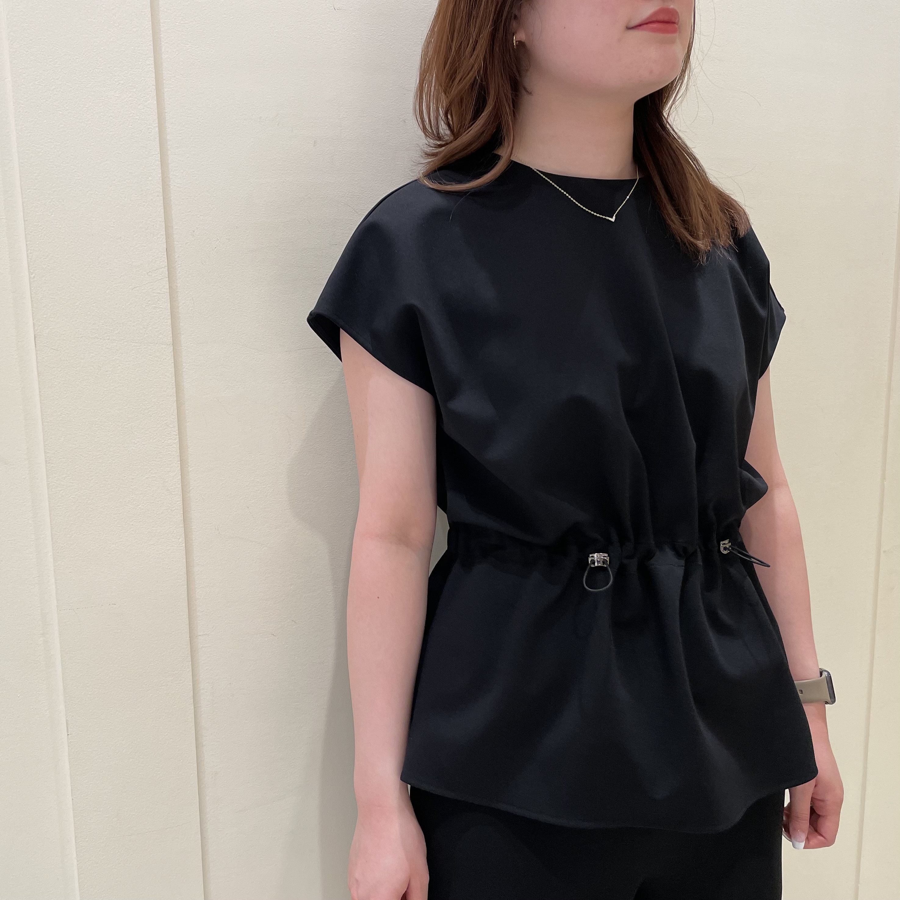ブレンヘイム　ウエストドローコードカットソー 再入荷】ウエストドローコードカットソー | m-i-d | BLENHEIM