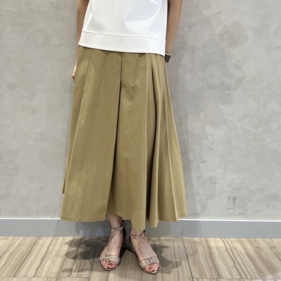 【BLENHEIM】 フレアスカート  ベレンハイム XS ブレンヘイム BLENHEIM スカート ロング フレア 紺 XS /AO