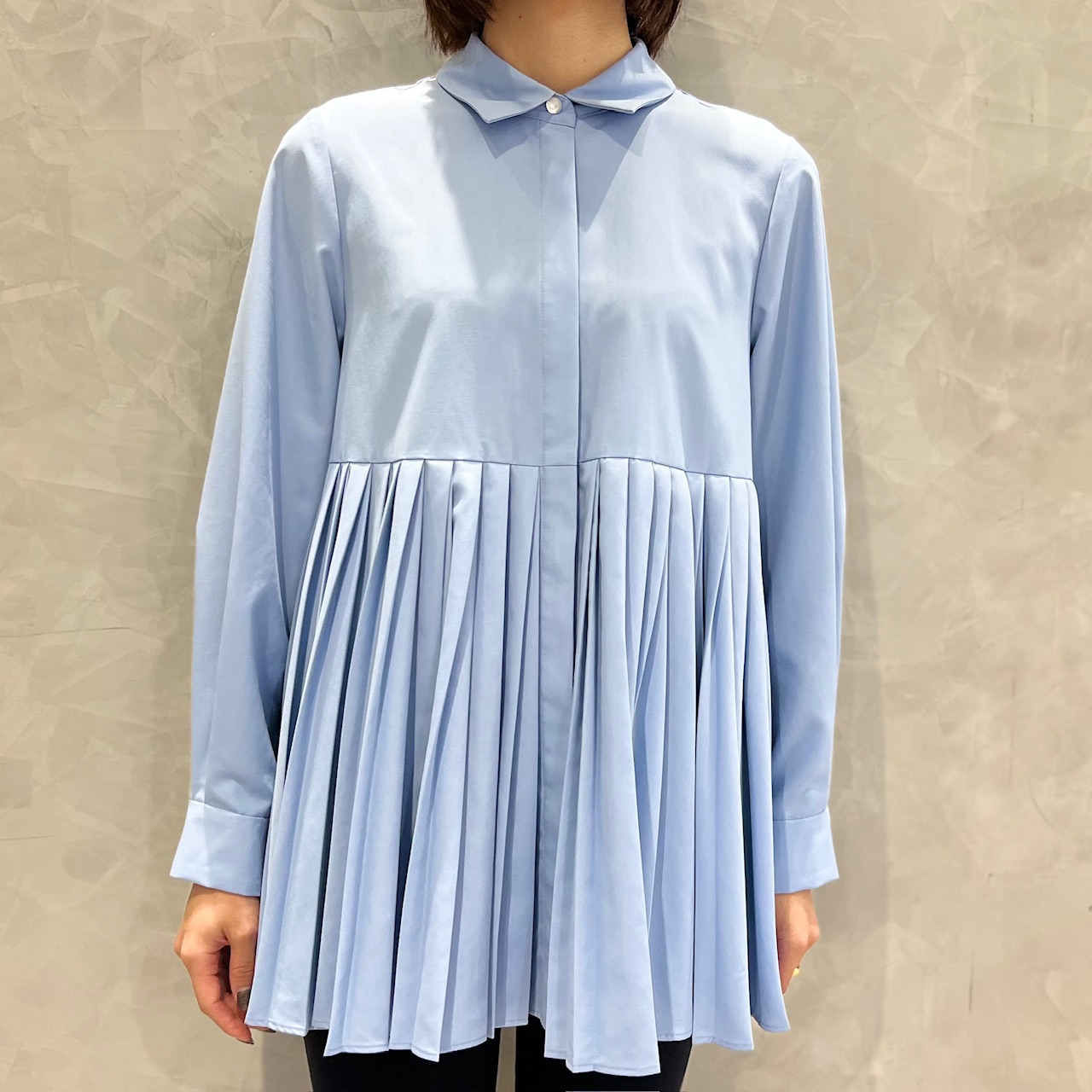 M-premier - BLENHEIM フレア ブラウス ブレンヘイム M-premier - BLENHEIM ブレンヘイム フレアビッグカラーブラウス