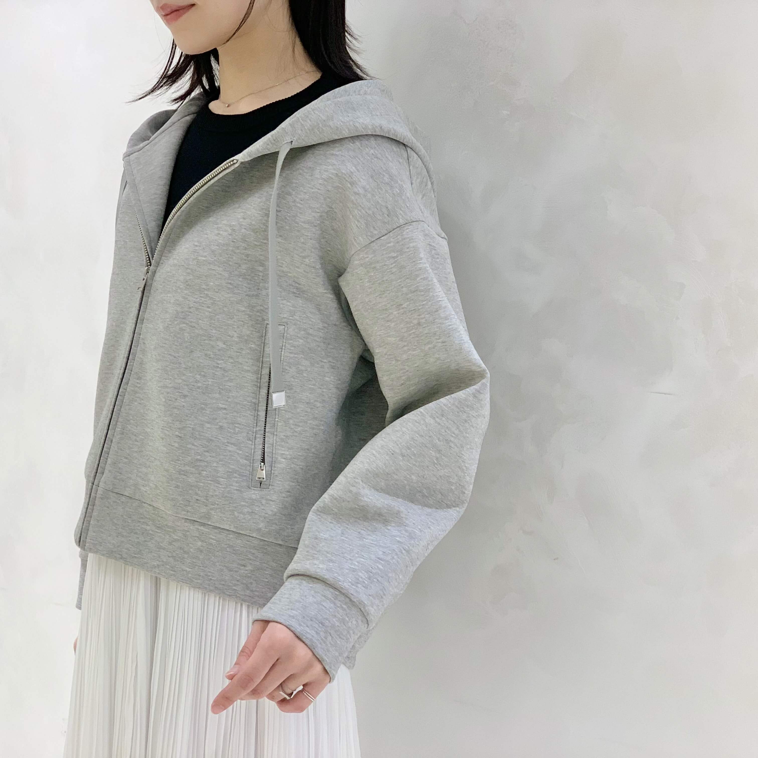 BHスタッフコーデ / 新作“ダンボールニットジップアップパーカー”で