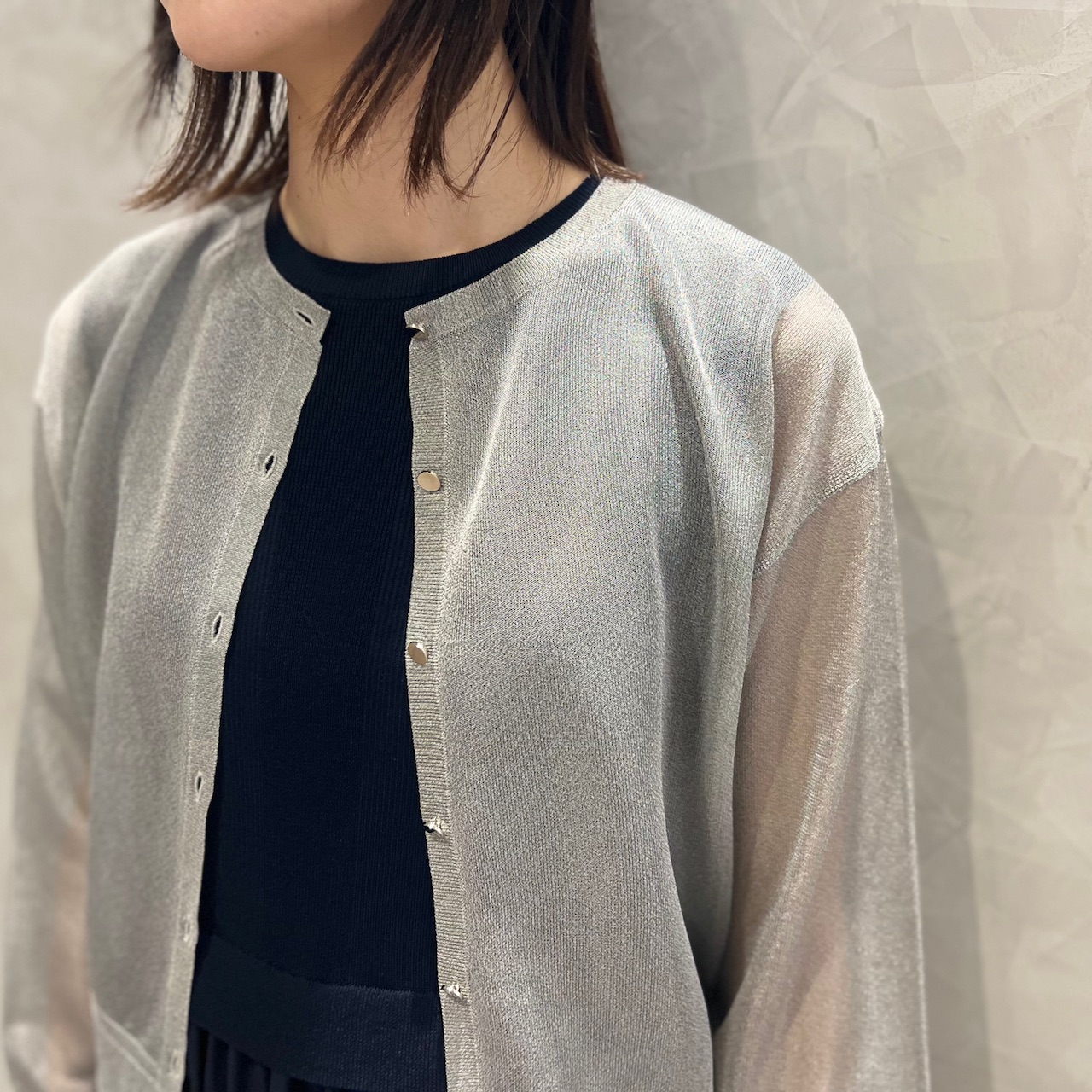 Vネックワイドニットカーディガン|公式通販｜m-i-d e-shopping