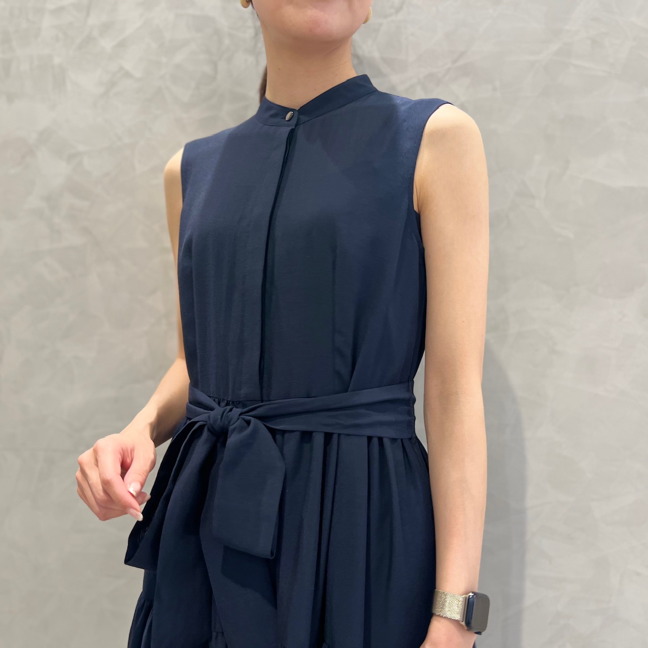 Mさんページ】linenバンブー・ワッシャー＊ハイギャザーワンピース M