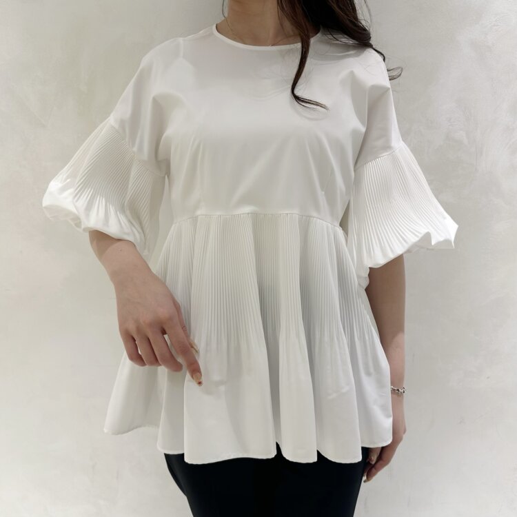 定価2.5万　美品　ブレンヘイム　ジョーゼット　ロングタイトスカート　ホワイト 定価2.5万 美品 ブレンヘイム ジョーゼット ロングタイトスカート