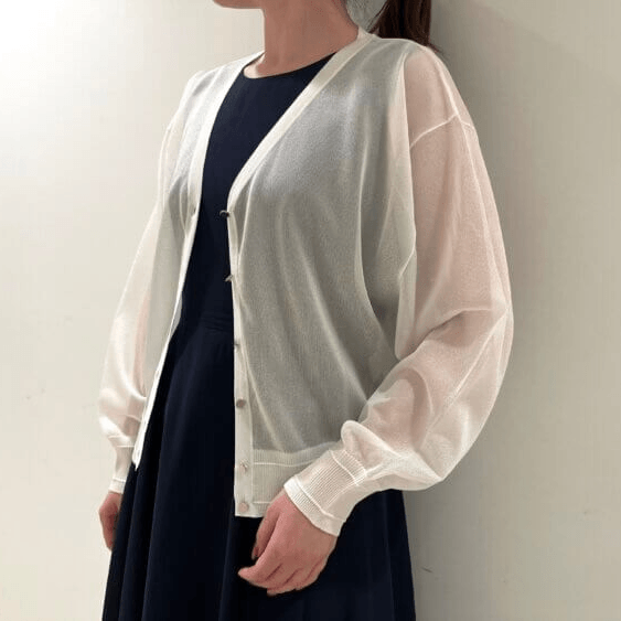 FINAL SALE】50%OFF！さっと羽織るだけで決まるシアーカーディガン