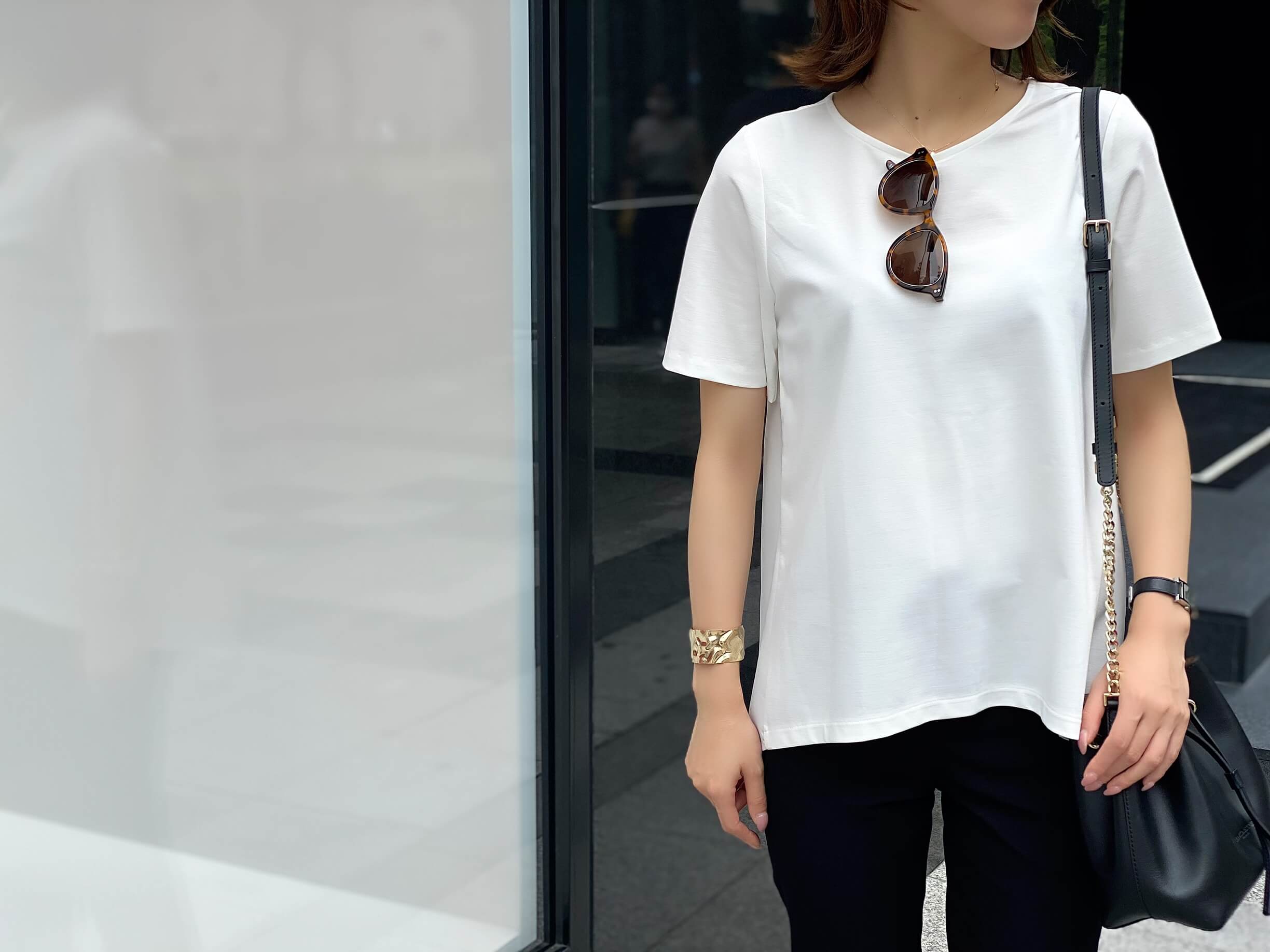 DIFFERENT PART OF THE ITEM / タックパフスリーブTシャツ