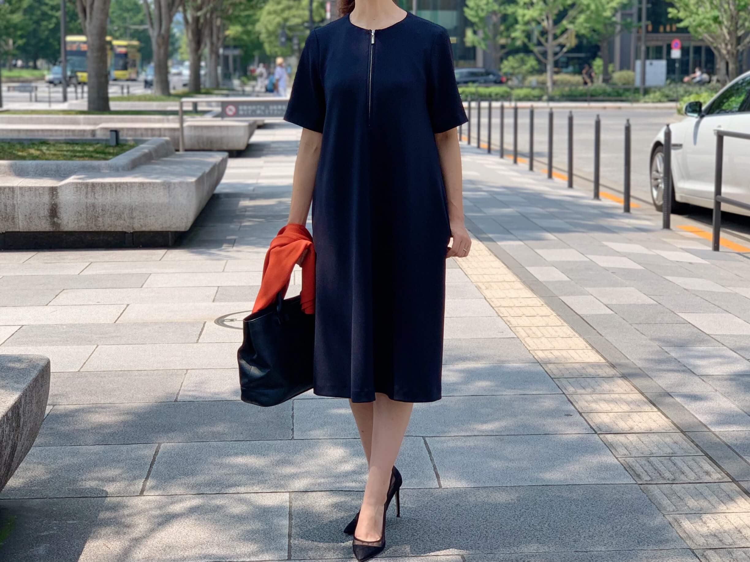 ダンボールニットジップワンピース | m-i-d | M-PREMIER(エムプルミエ