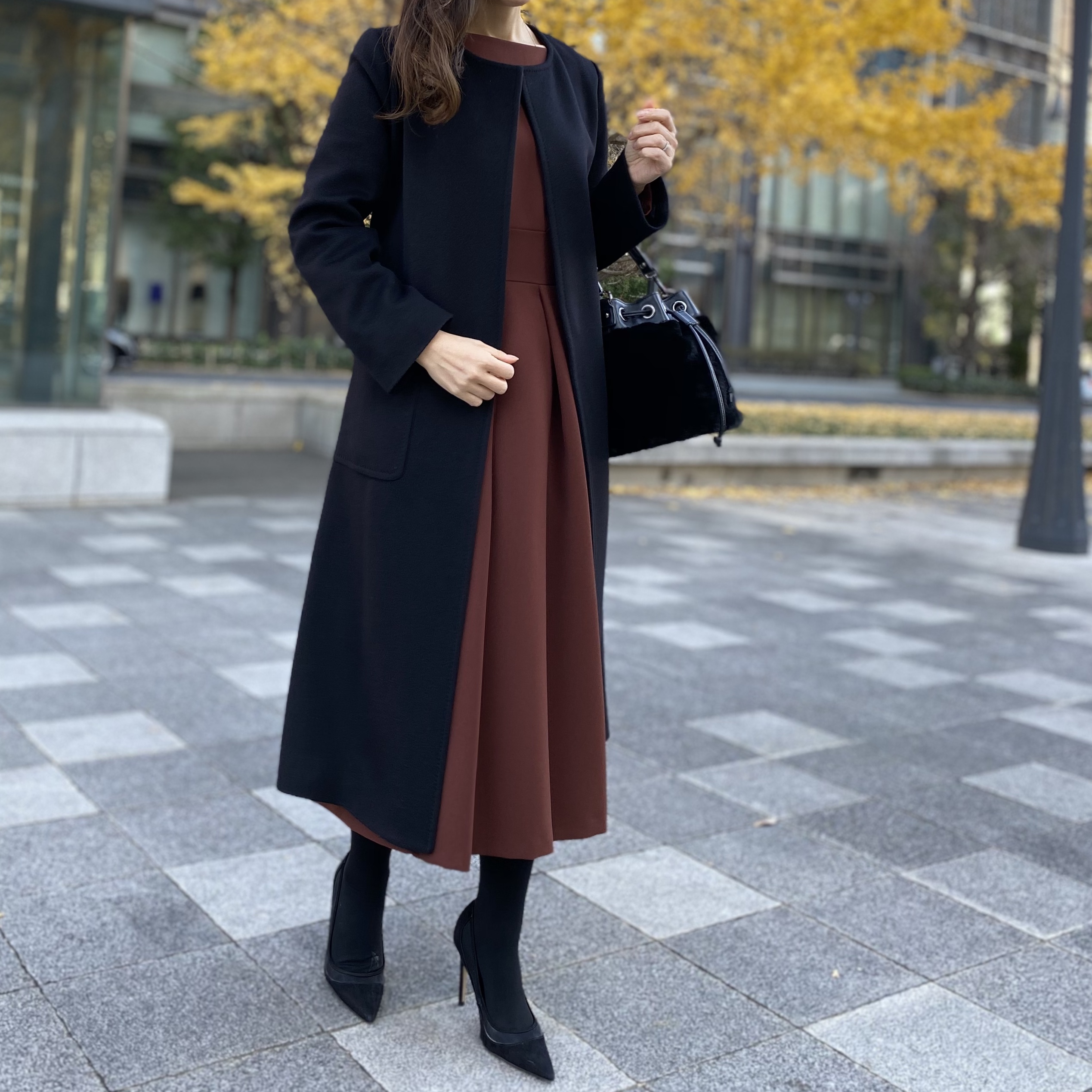 SALE】人気の長袖ワンピースで年始にもぴったりなエレガント