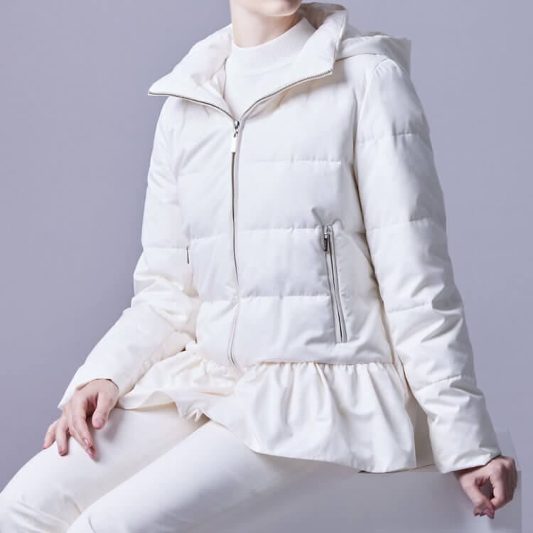 ⭐︎美品⭐︎ M-PREMIER フード付きダウンコートSサイズ ベージュ ⭐︎美品⭐︎ M-PREMIER フード付きダウンコートSサイズ ベージュ 2025