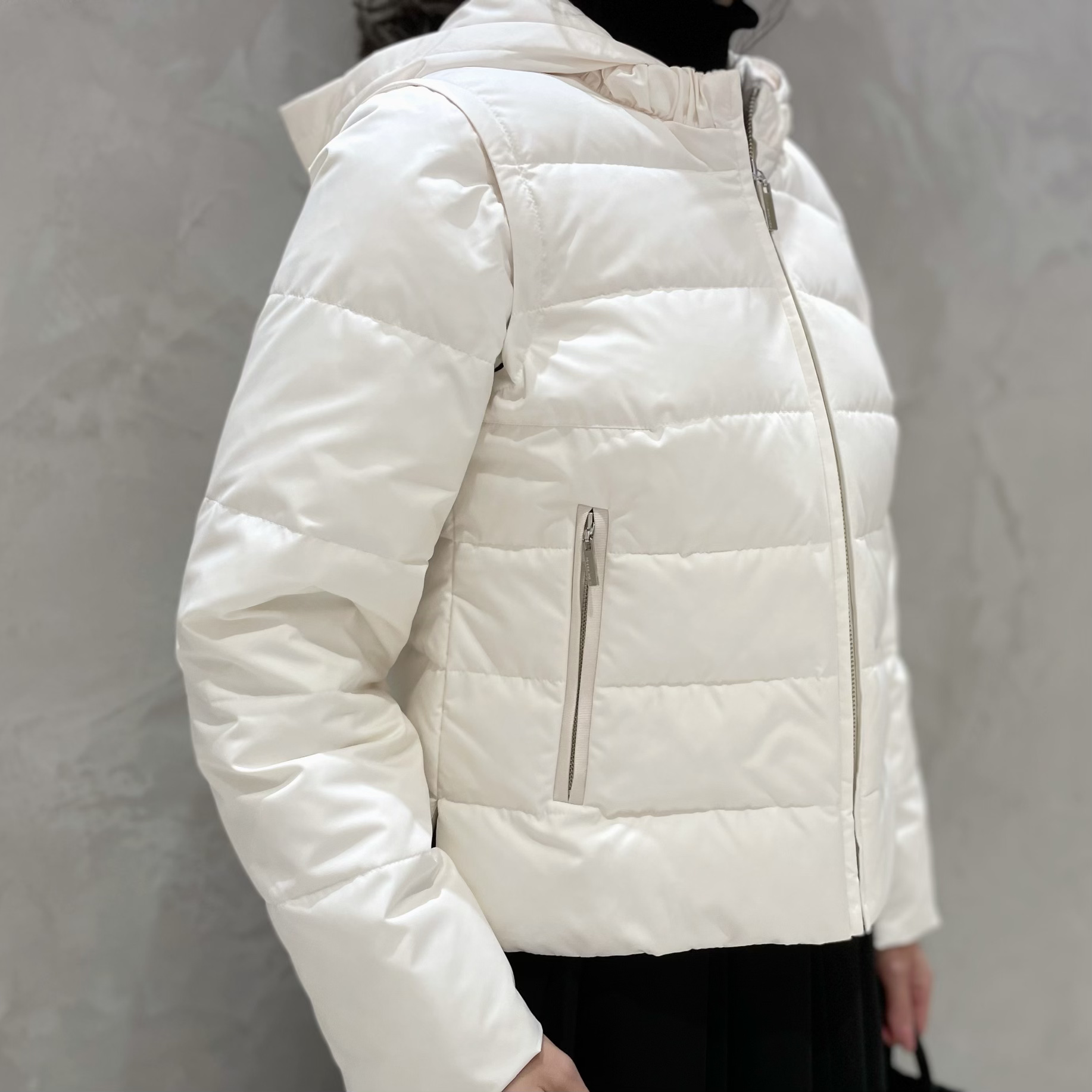 M-PREMIER COUTURE ショートダウンジャケット4way 36 796E2D91-6B2E-428E-91C3-