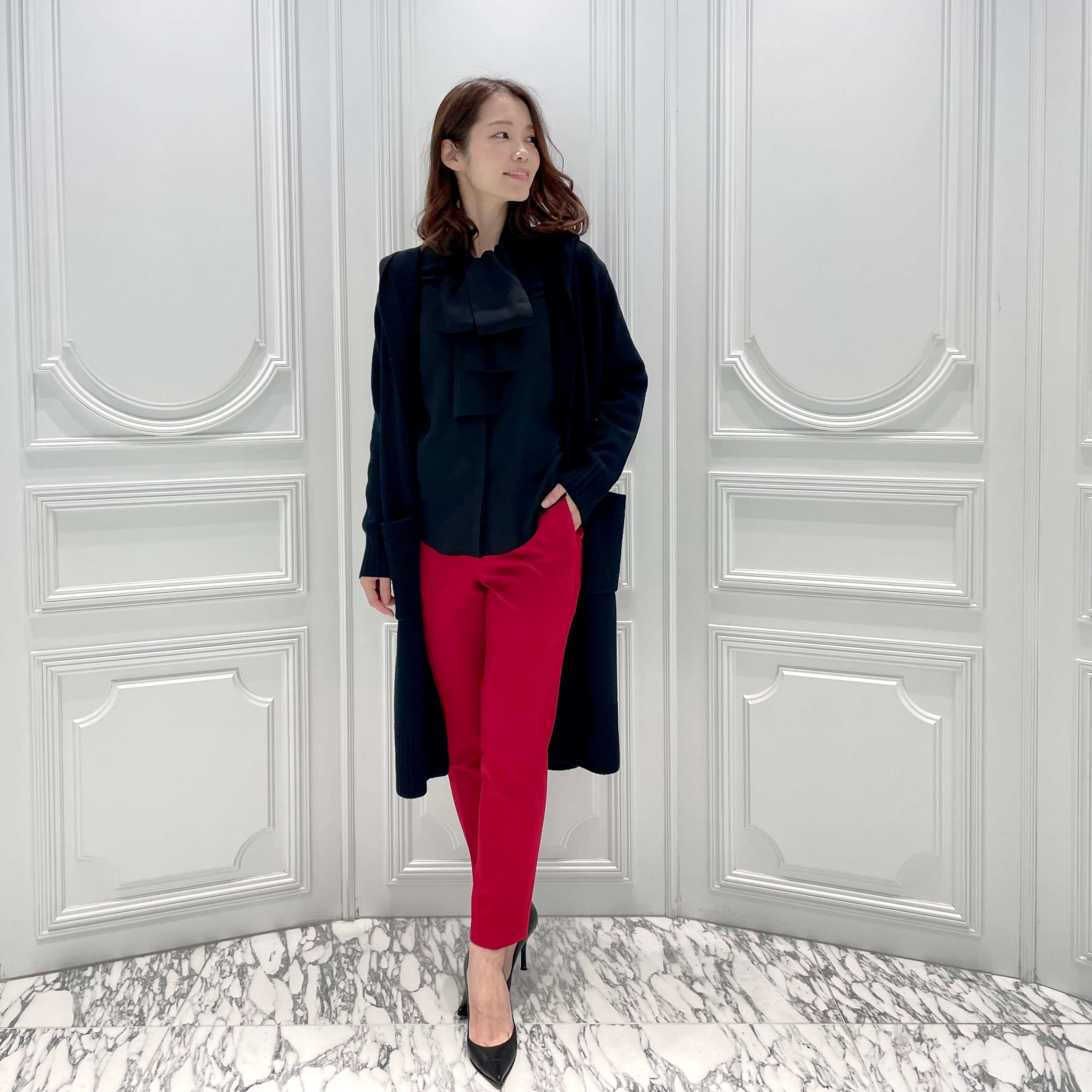 I871 美品 M 38 モラビトプルミエ ロング丈 カーディガン レディース SALE】ついにSALE追加！上質な素材で大人の女性に似合う♩＜ウール