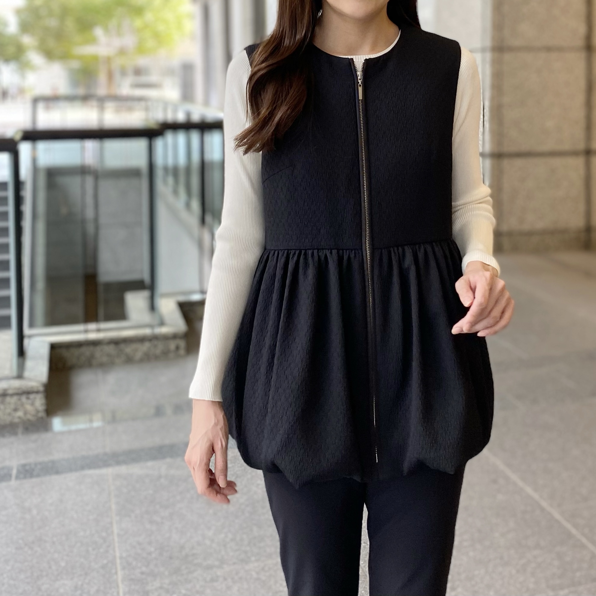 m-i-d M-PREMIER COUTURE ベスト34 エムプルミエ スタッフ購入コーデはこちら！@大丸神戸店 | m-i-d | M-PREMIER(エム