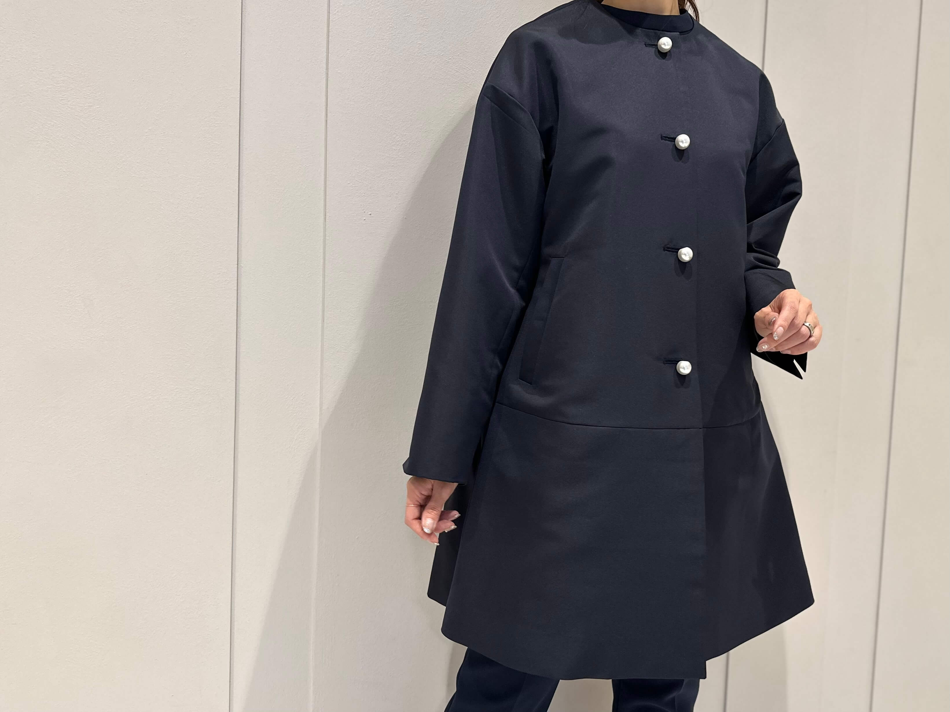 m,i,d, navy” coordinate / パールボタンコートが新入荷しました！ | M ...