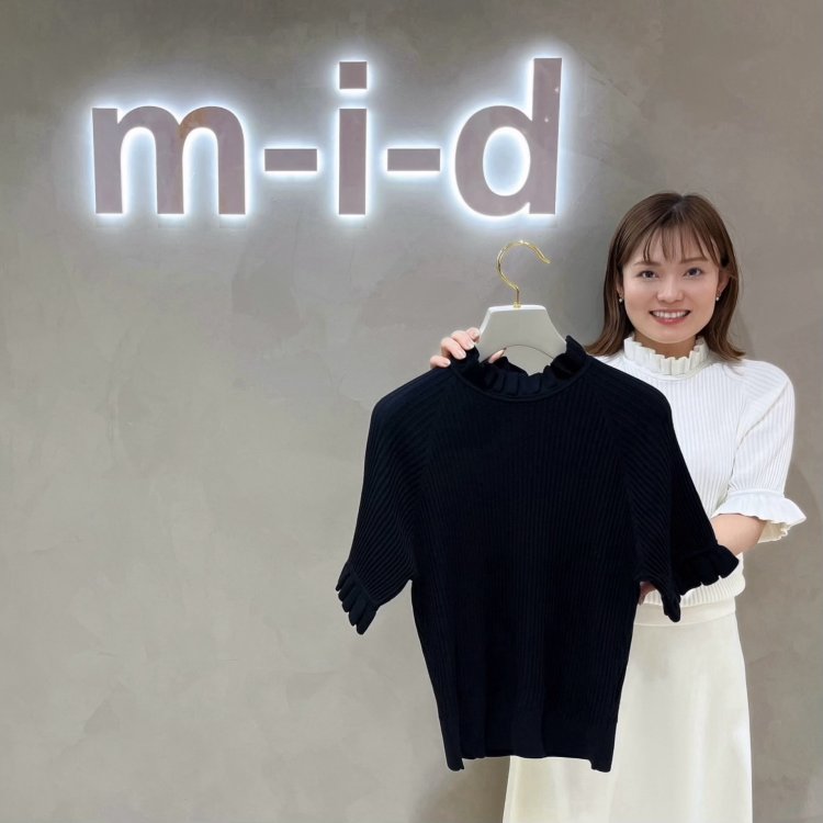 InstagramLIVE / 紹介アイテム <コットンボイルカラーシャツ×アシンメトリーラップスカート> | m-i-d | M-PREMIER( エムプルミエ)公式スタッフブログ