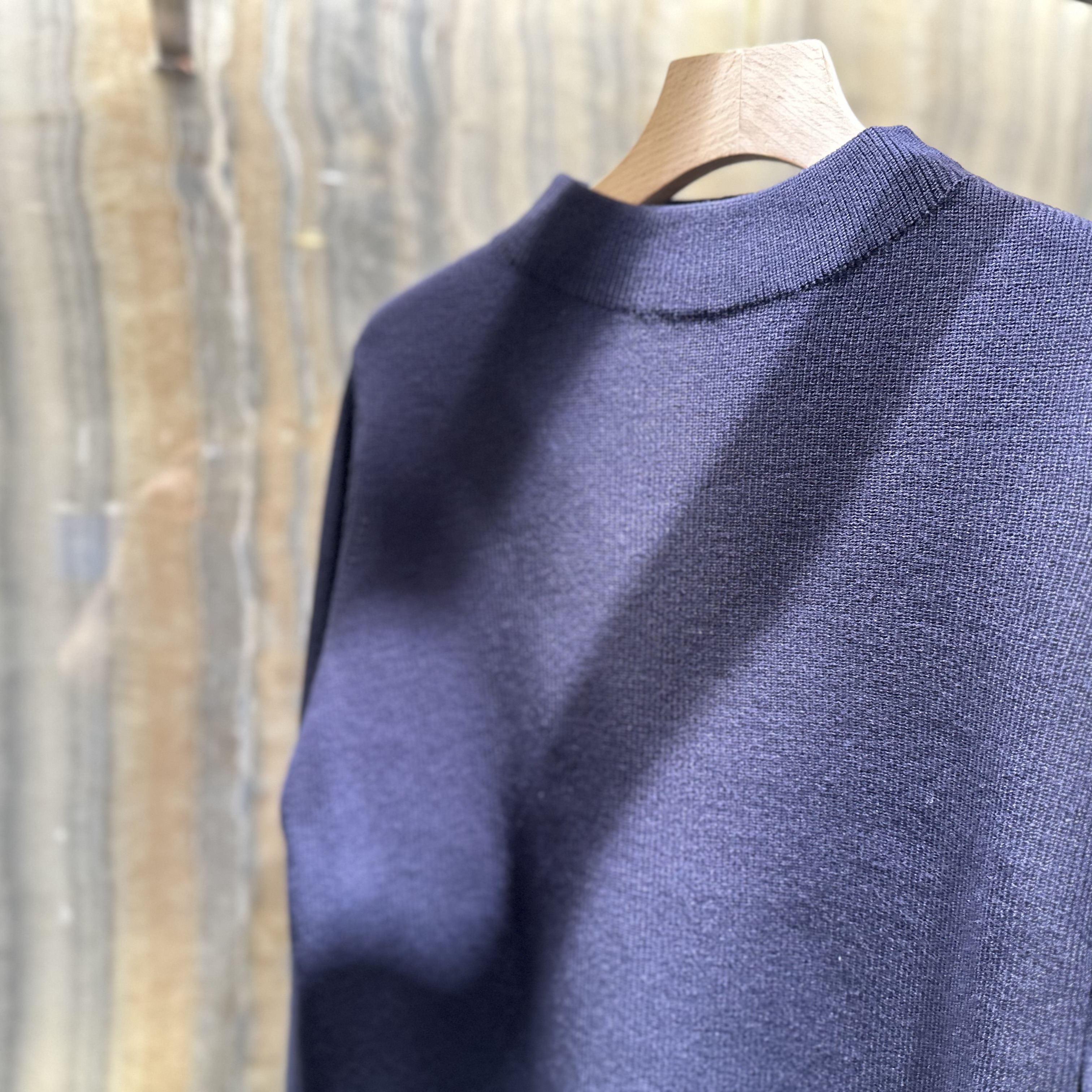 naptime ニットプルオーバー　ネイビー　Mサイズ naptime ニットプルオーバー ネイビーS - メルカリ