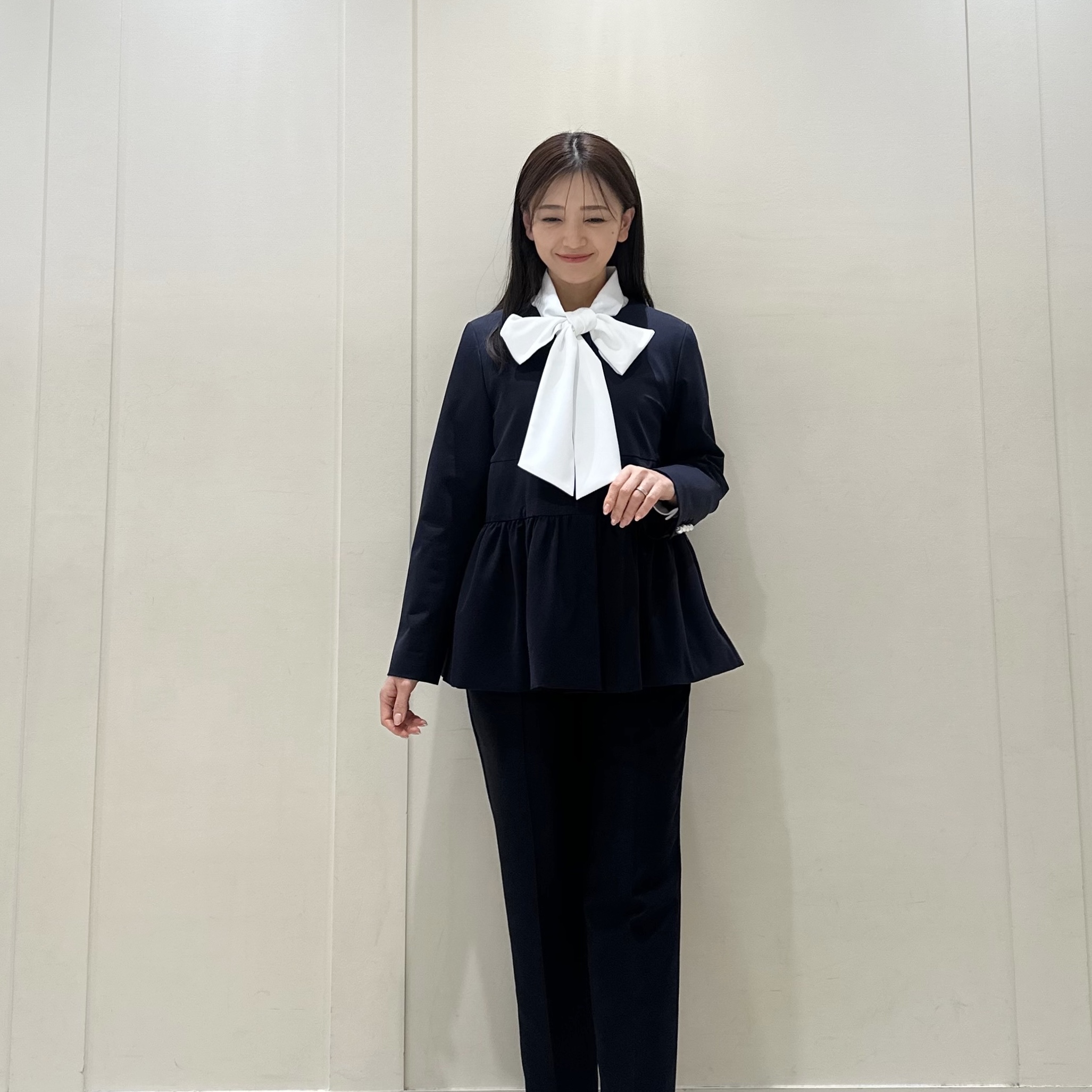 M-PREMIER 2021SS】この春、イチオシのニット紹介！（ネイビー
