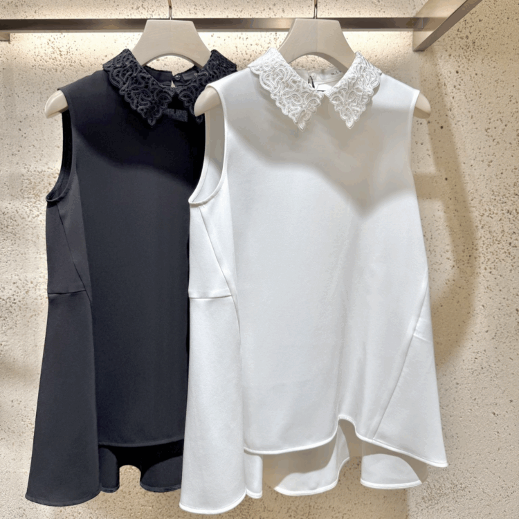 SALE】先週の人気アイテム＜ポンチデザインスリーブパールボタン