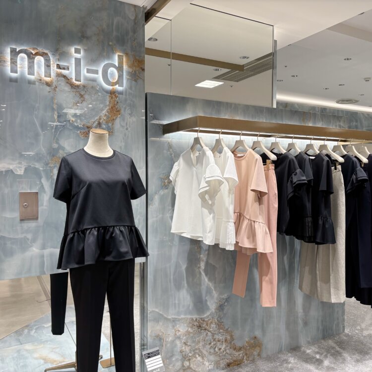FEW ITEMS / ＜パールボタンノースリーブシャツワンピース＞のネイビー