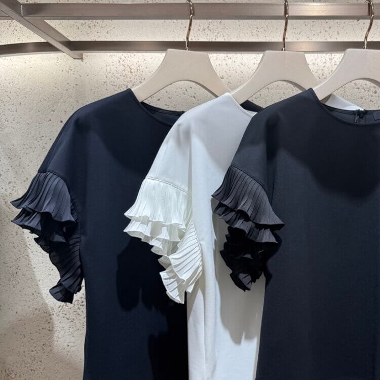 SALE】先週の人気アイテム＜ポンチデザインスリーブパールボタン