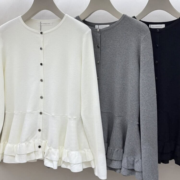 FEW ITEMS / ＜パールボタンノースリーブシャツワンピース＞のネイビー