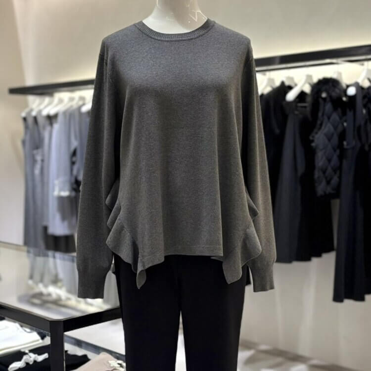 WINTER SALE】50%OFF＜ ダンボールニットギャザー切替ワンピース